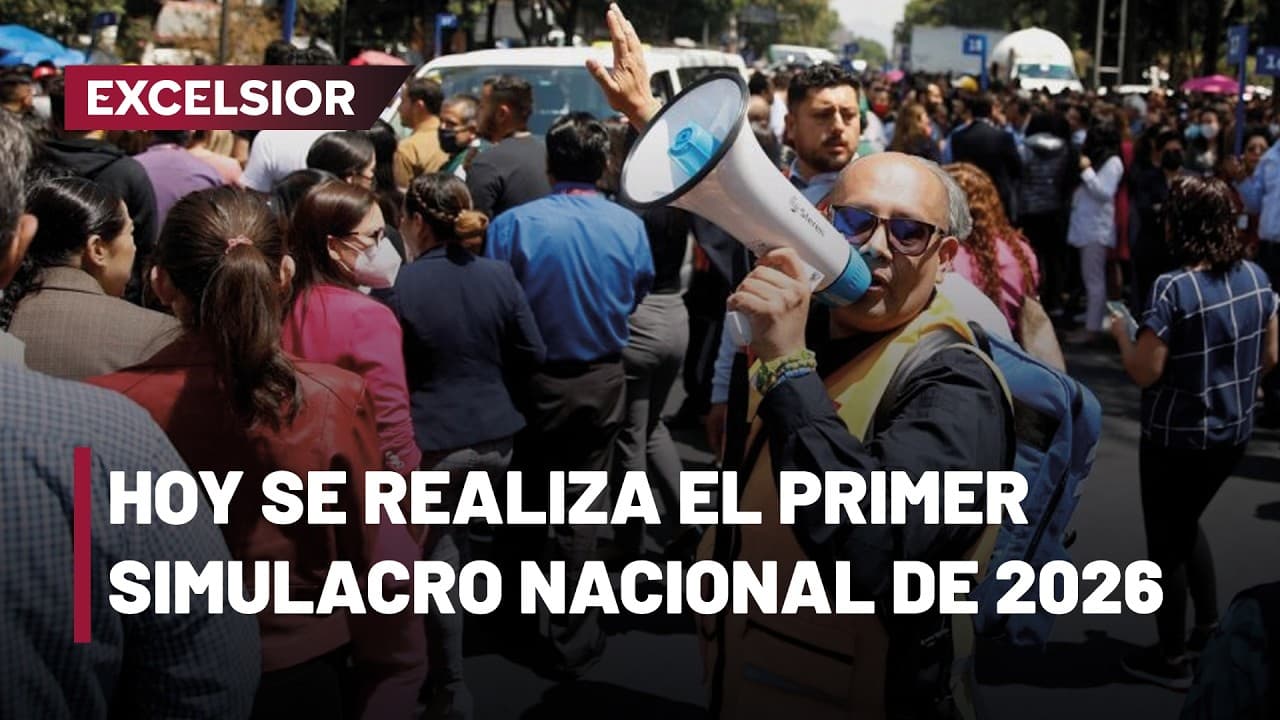 Primer simulacro nacional de sismo del año se realiza en CDMX y Edomex con escasa participación
